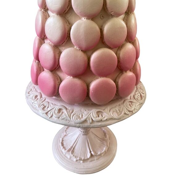 Peppermint Square Pink Ombre Macaron Tree 18in Resin Chic Holiday Decor NEW - Picture 2 of 11